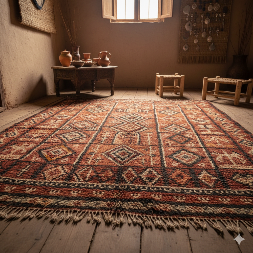 Authentic Amazigh Tribal Rug